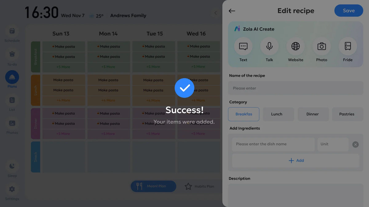 Smart Digital Calendar