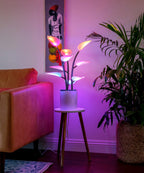 Smart Mood Light with Dynamic Colors, Textures and Atmospheric Effects for a Digital Fireplace Ambience