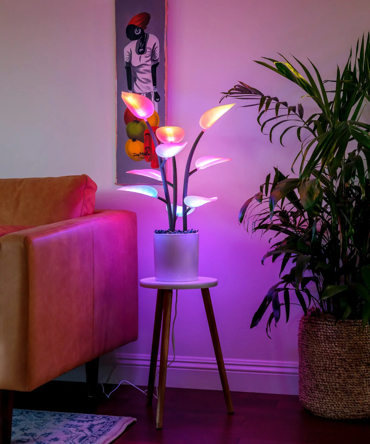 Smart Mood Light with Dynamic Colors, Textures and Atmospheric Effects for a Digital Fireplace Ambience