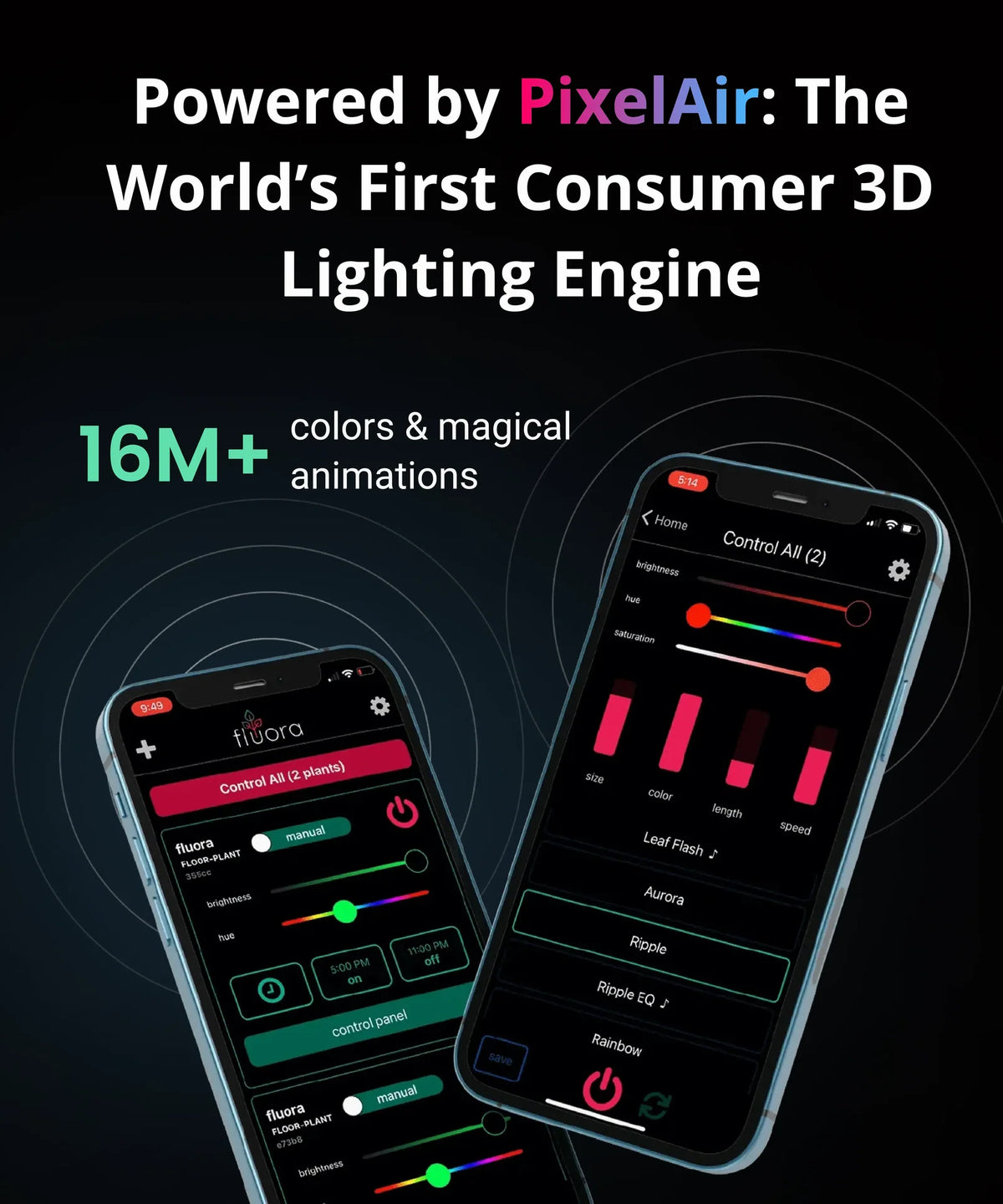 Smart Mood Light with Dynamic Colors, Textures and Atmospheric Effects for a Digital Fireplace Ambience