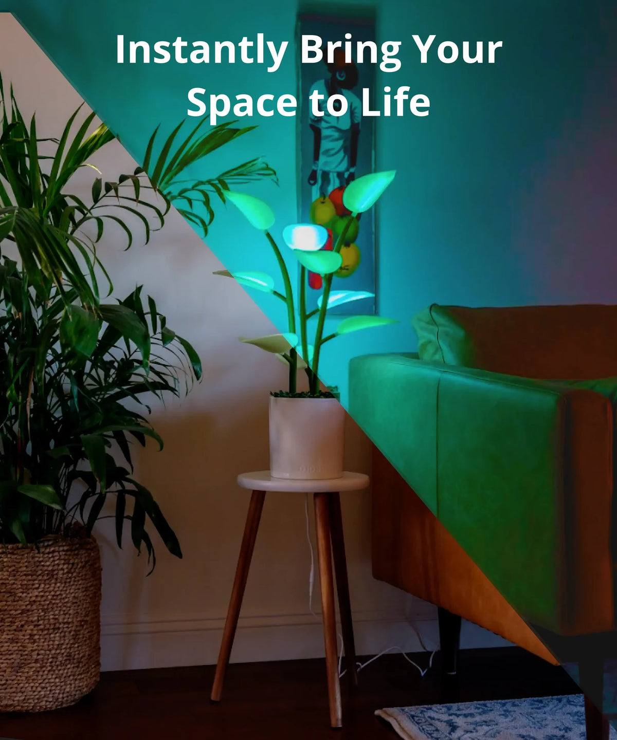 Smart Mood Light with Dynamic Colors, Textures and Atmospheric Effects for a Digital Fireplace Ambience