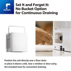 Smart Wi-Fi Dehumidifier for Bedroom and Basement with 20-Pint Daily Moisture Removal and Nested Bucket Design