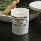 Smoked Sage and Lavender Scented Candle with Palo Santo Notes for Relaxing Bedroom or Office Rituals