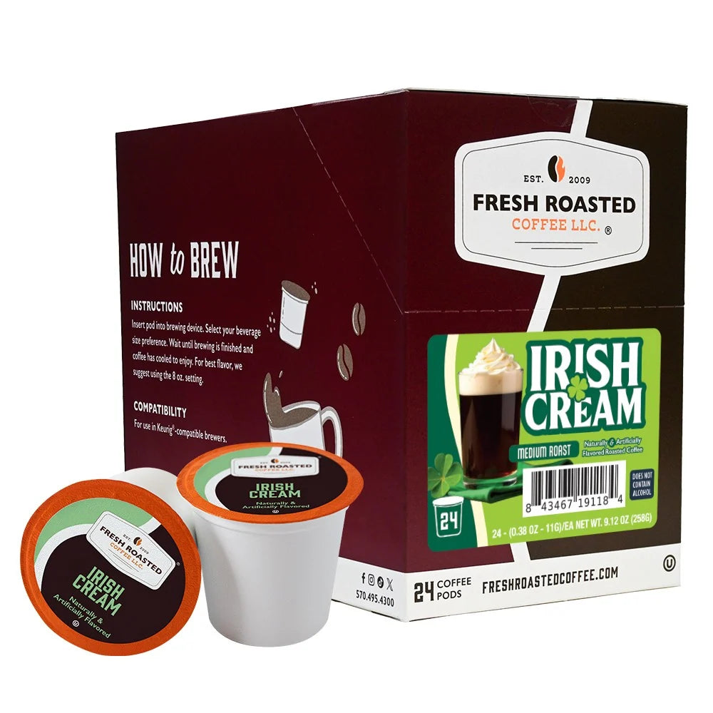 Smooth Irish Cream Flavored Coffee Pods, 1 x 24 CT