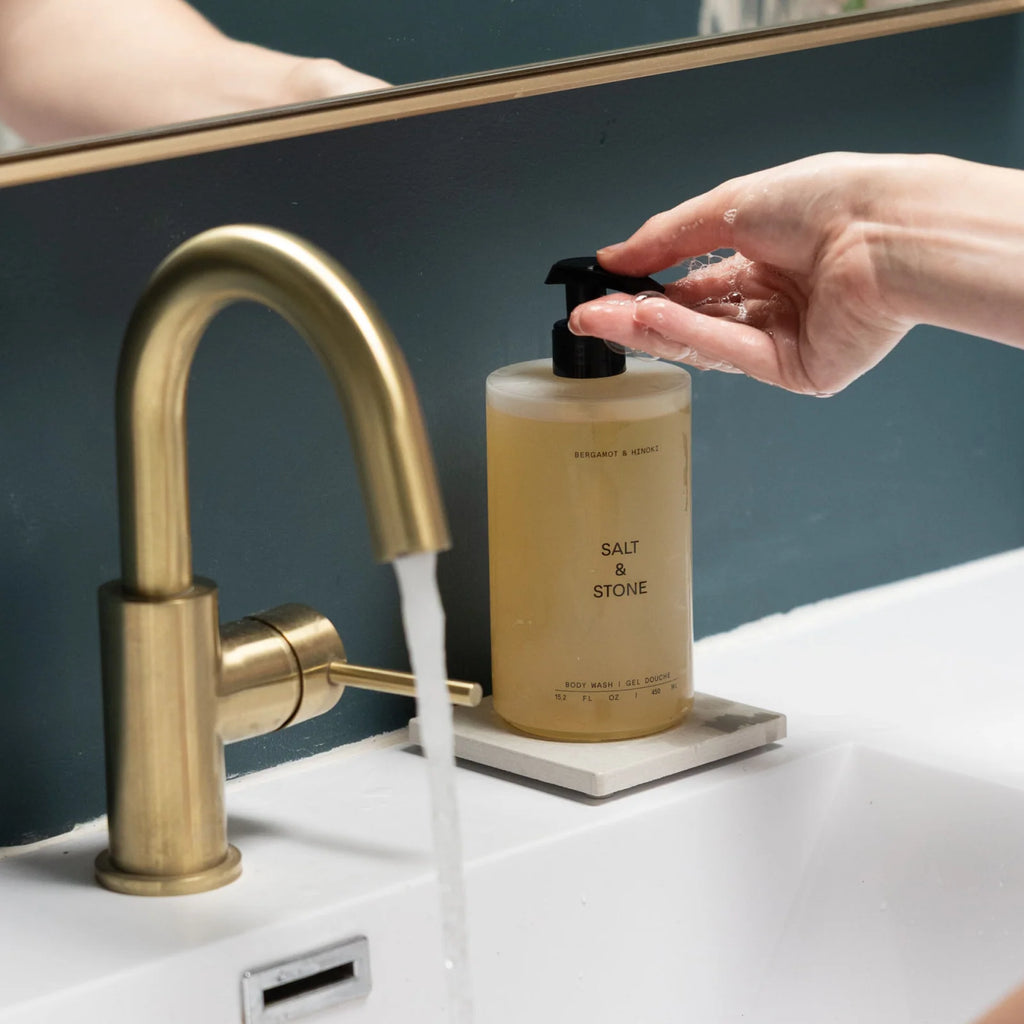 Soap Caddy 2-Pack for Small Bathroom and Kitchen Sinks with Quick-Drying Non-Slip Bottle Platforms