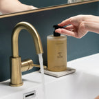 Soap Caddy 2-Pack for Small Bathroom and Kitchen Sinks with Quick-Drying Non-Slip Bottle Platforms