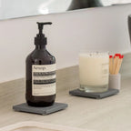 Soap Caddy 2-Pack for Small Bathroom and Kitchen Sinks with Quick-Drying Non-Slip Bottle Platforms