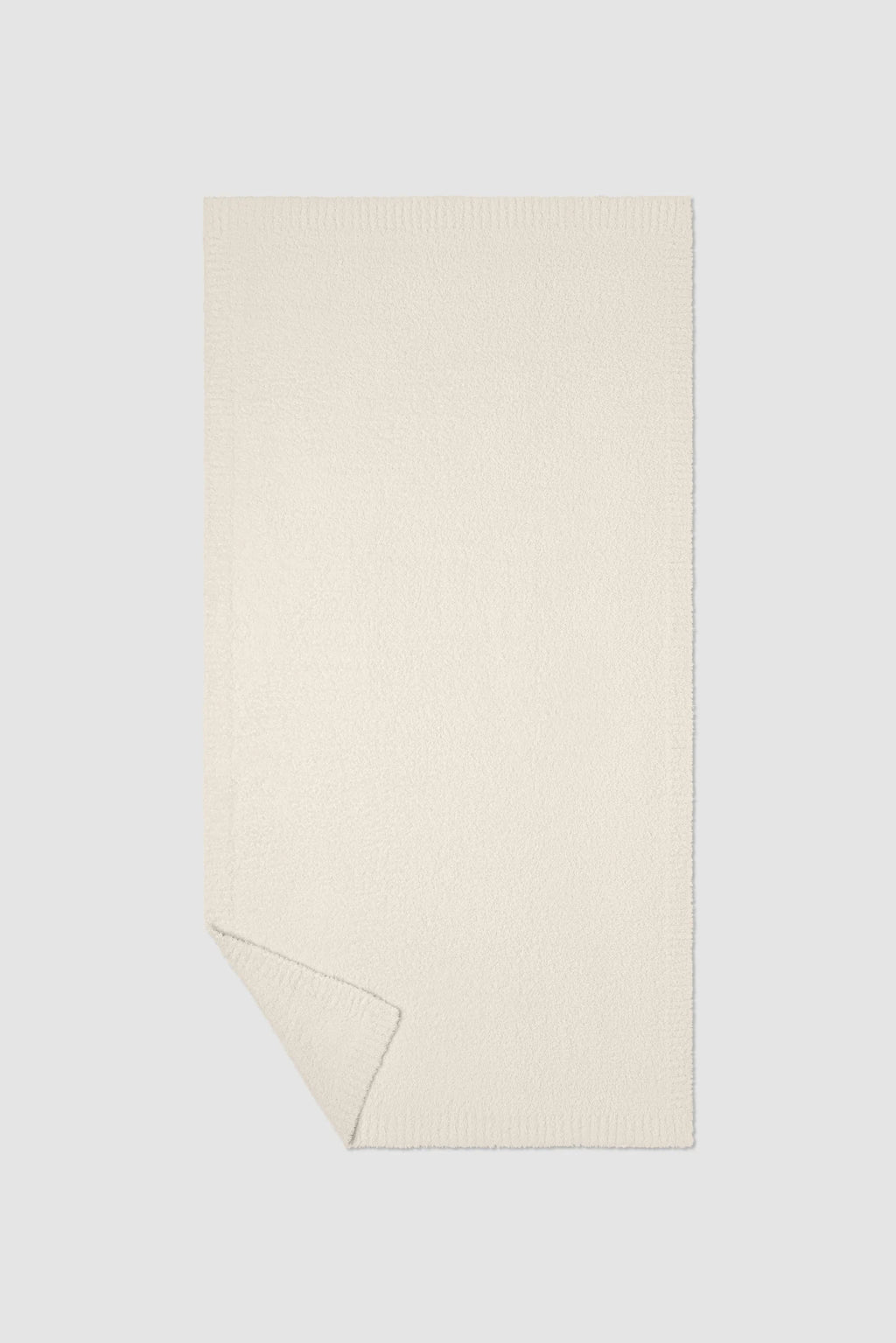 Sofa Blanket in Soft Lightweight Knit with Ribbed Edges for Styling Two-Seater and Three-Seater Sofas