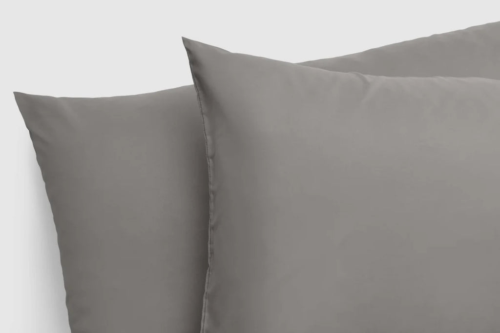 Soft Microfiber Pillowcase Set in White, Dove Grey, Navy, Cream, Grey or Silver Blue with Standard, Queen and King Sizes