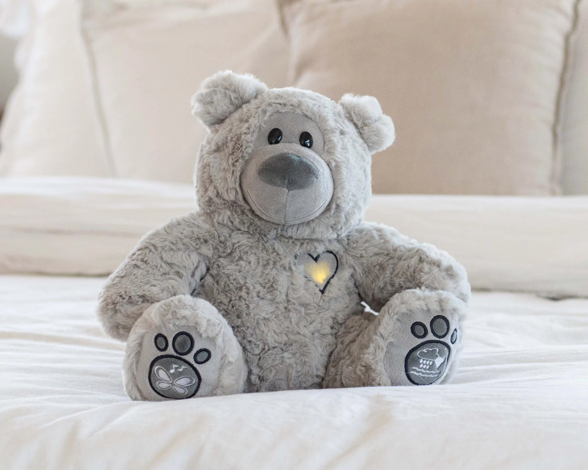 Soft Musical Teddy Bear Stuffed Animal, Gray Bear