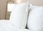 Soft Polyester Pillow with Medium-Soft Support, Hypoallergenic Cotton Cover and Standard, Queen or King Sizes