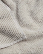 Soft Rib Cotton Towels in Bone