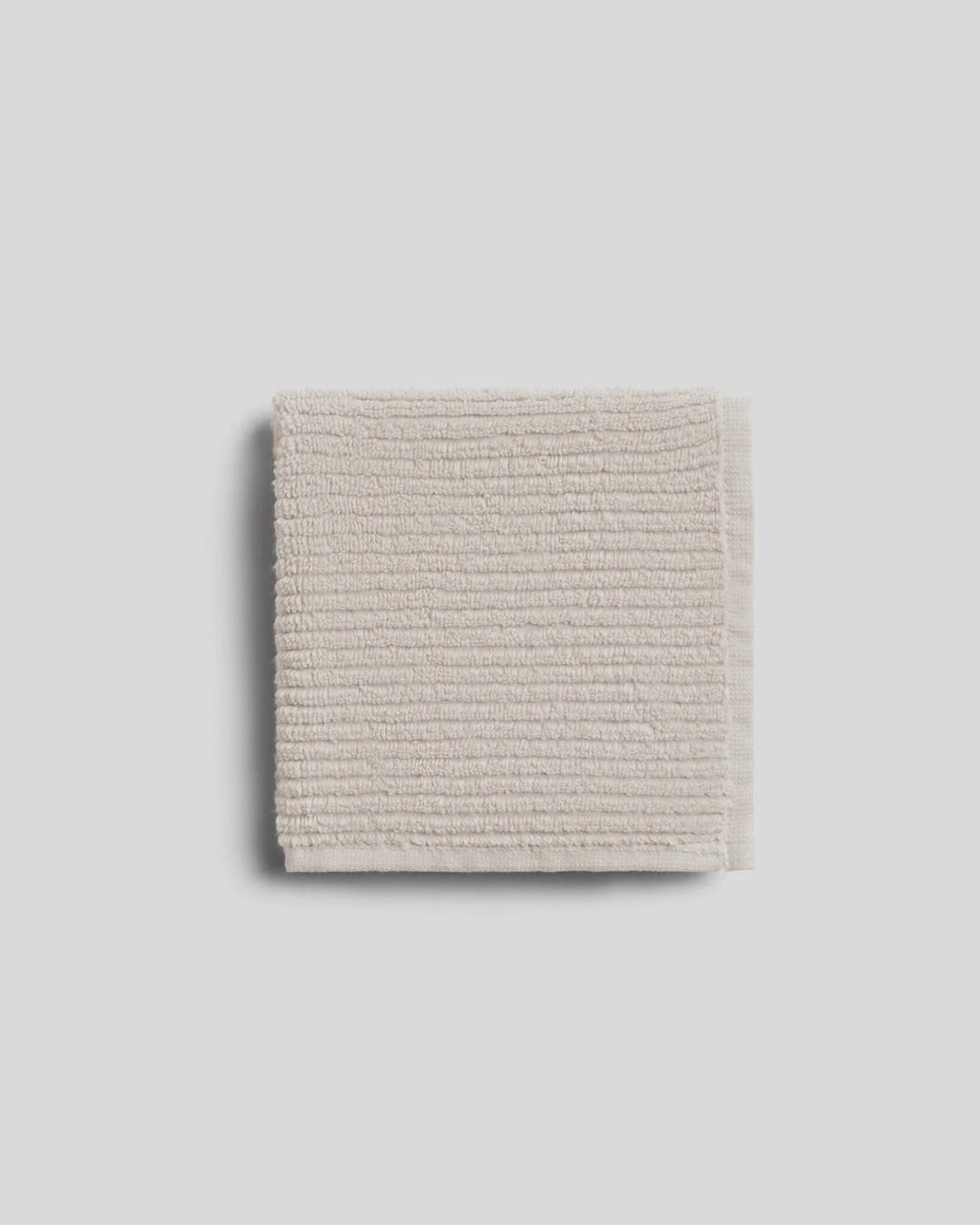Soft Rib Cotton Towels in Bone, Washcloth-Bone