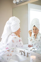 Soft White Cotton Bath Towel Set