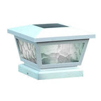 Solar Fence Post Cap Light in White