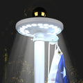 Solar Flagpole Light with 26 LEDs, 7000K Cool White Glow, Auto Dusk-to-Dawn Lighting for Outdoor Flag Display