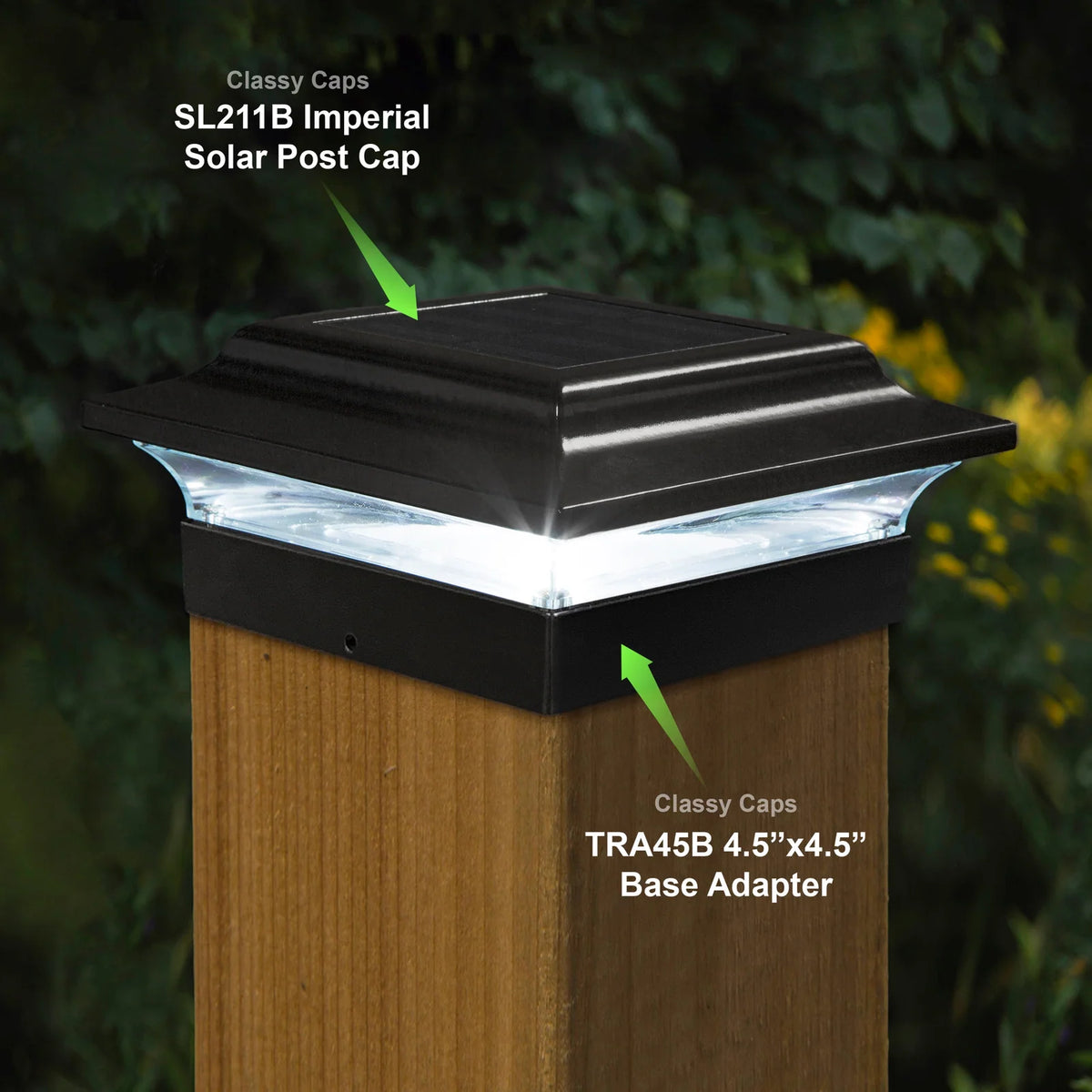 Solar Post Cap Light