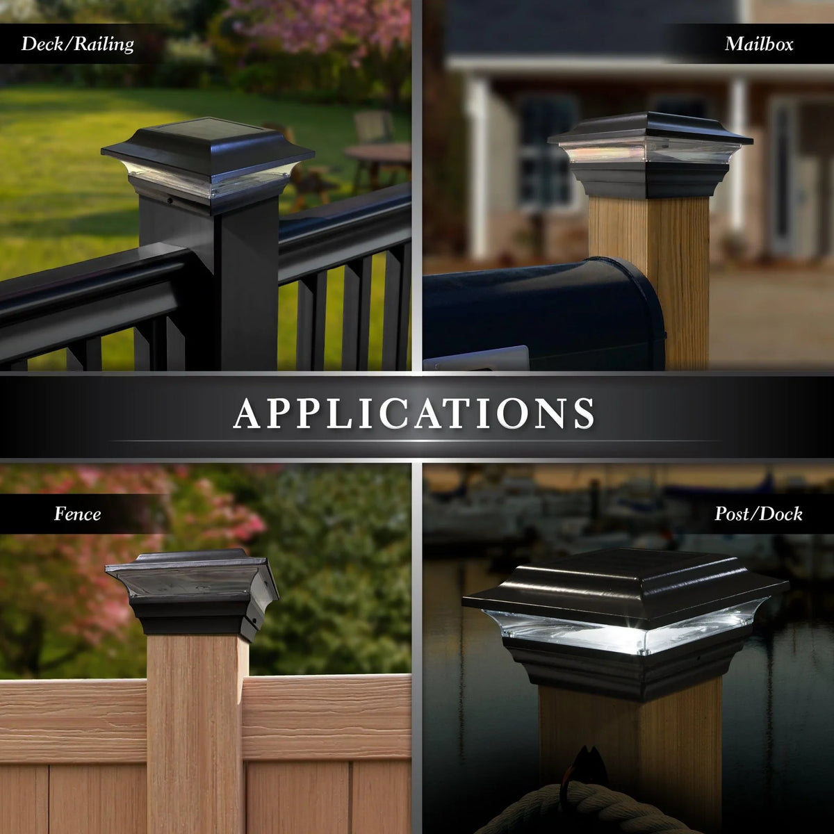Solar Post Cap Light