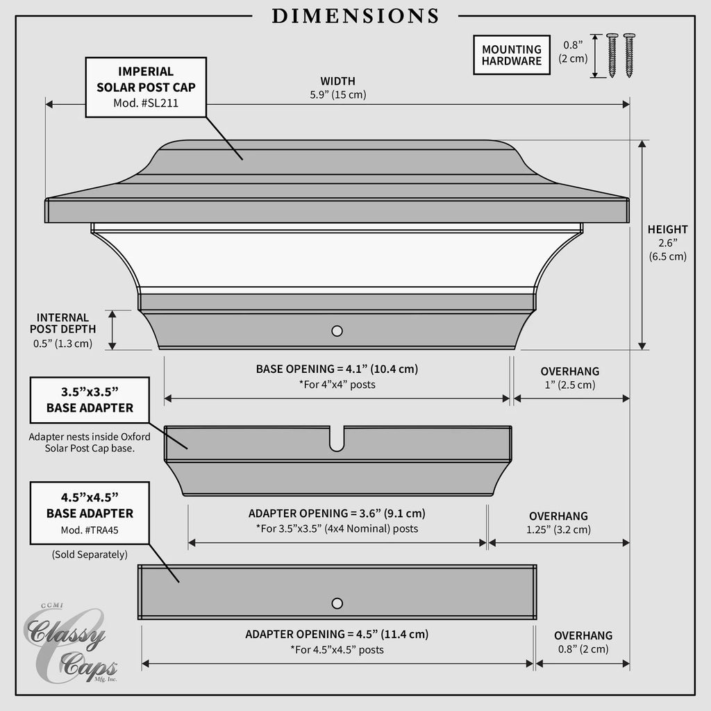 Solar Post Cap Light