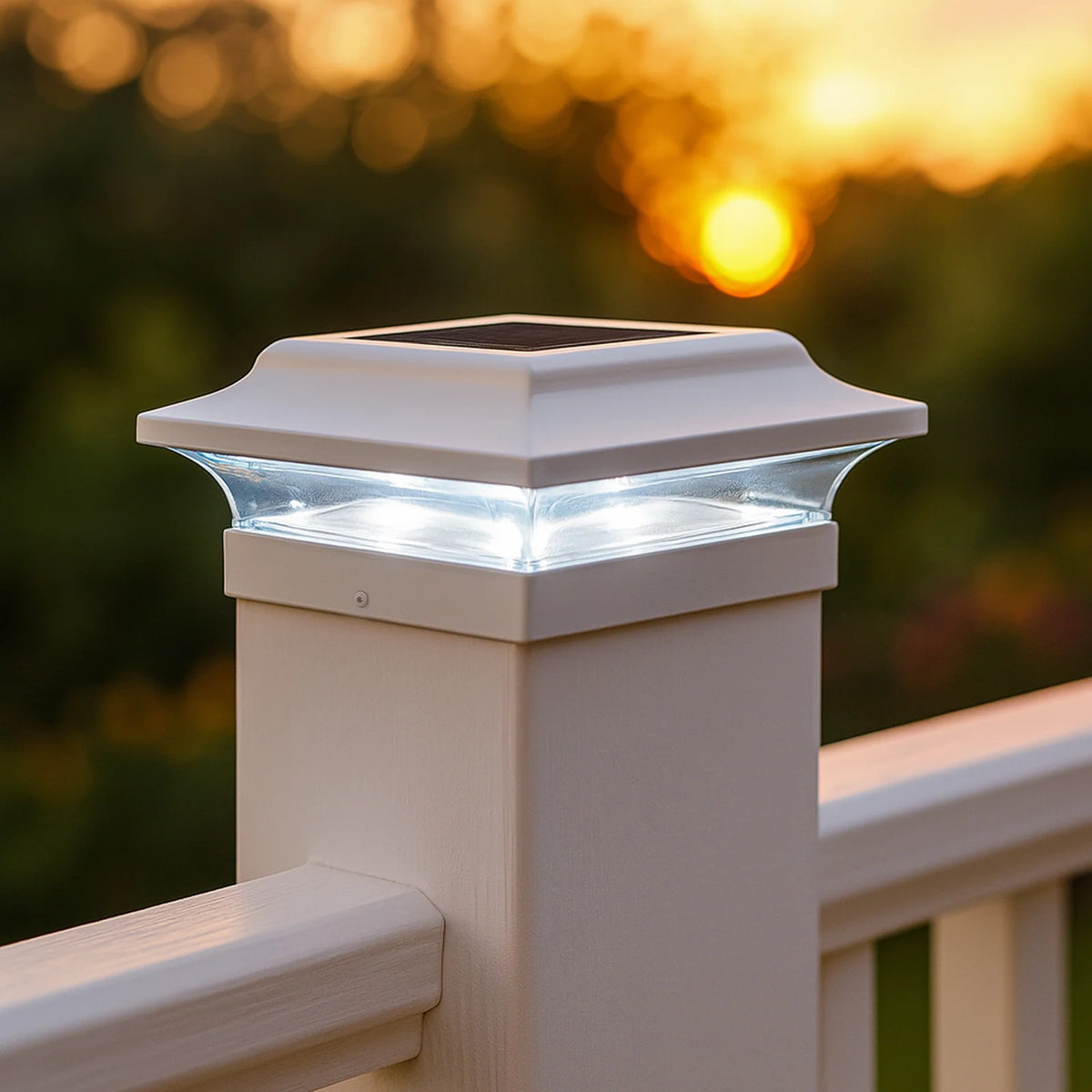 Solar Post Cap Light