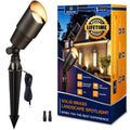 Solid Brass Landscape Spotlight, Antique Bronze-Without MR16 Bulb