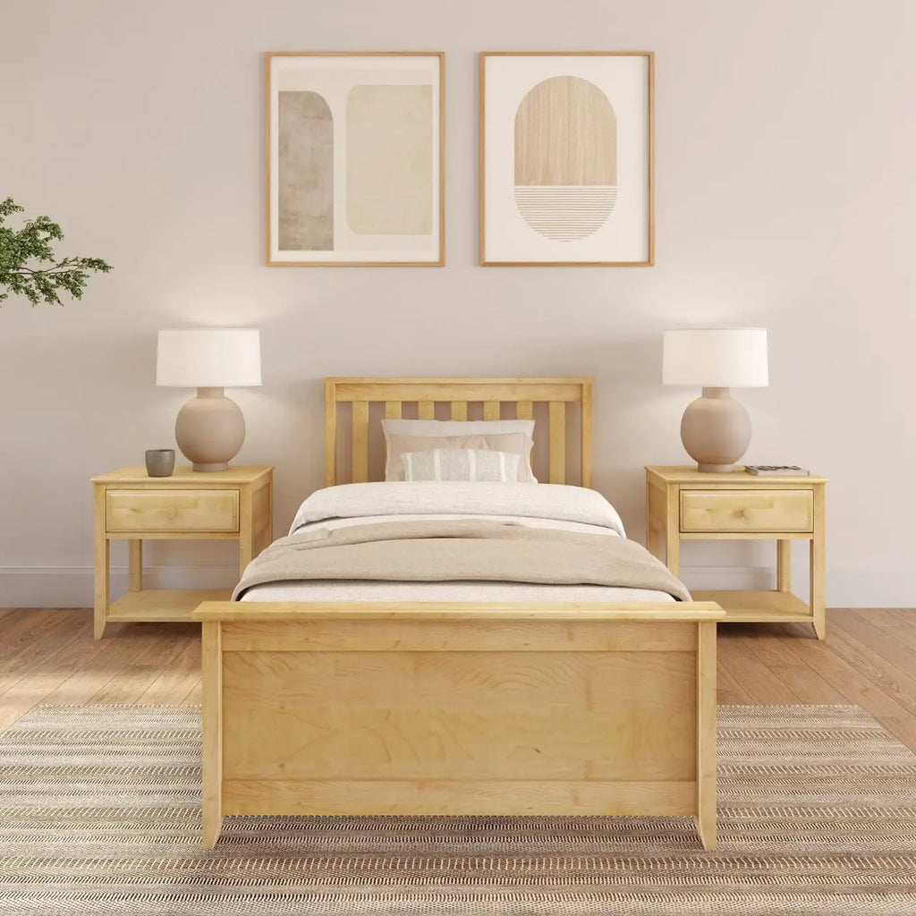 Solid New Zealand Pine Twin Bed Frame