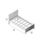 Solid New Zealand Pine Twin Bed Frame
