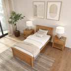 Solid New Zealand Pine Twin Bed Frame