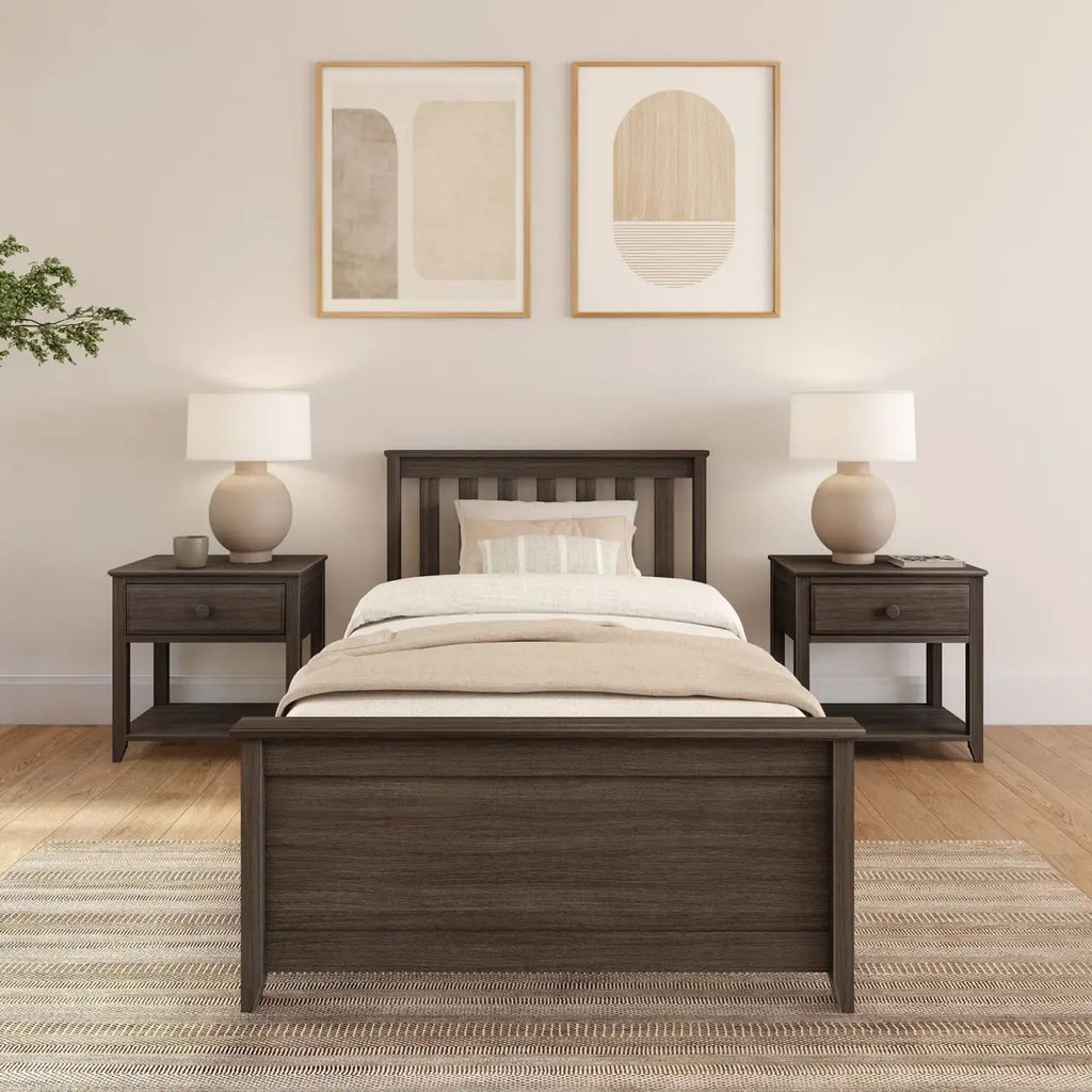 Solid New Zealand Pine Twin Bed Frame