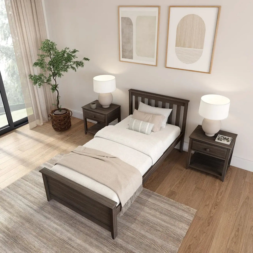 Solid New Zealand Pine Twin Bed Frame