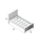 Solid New Zealand Pine Twin Bed Frame