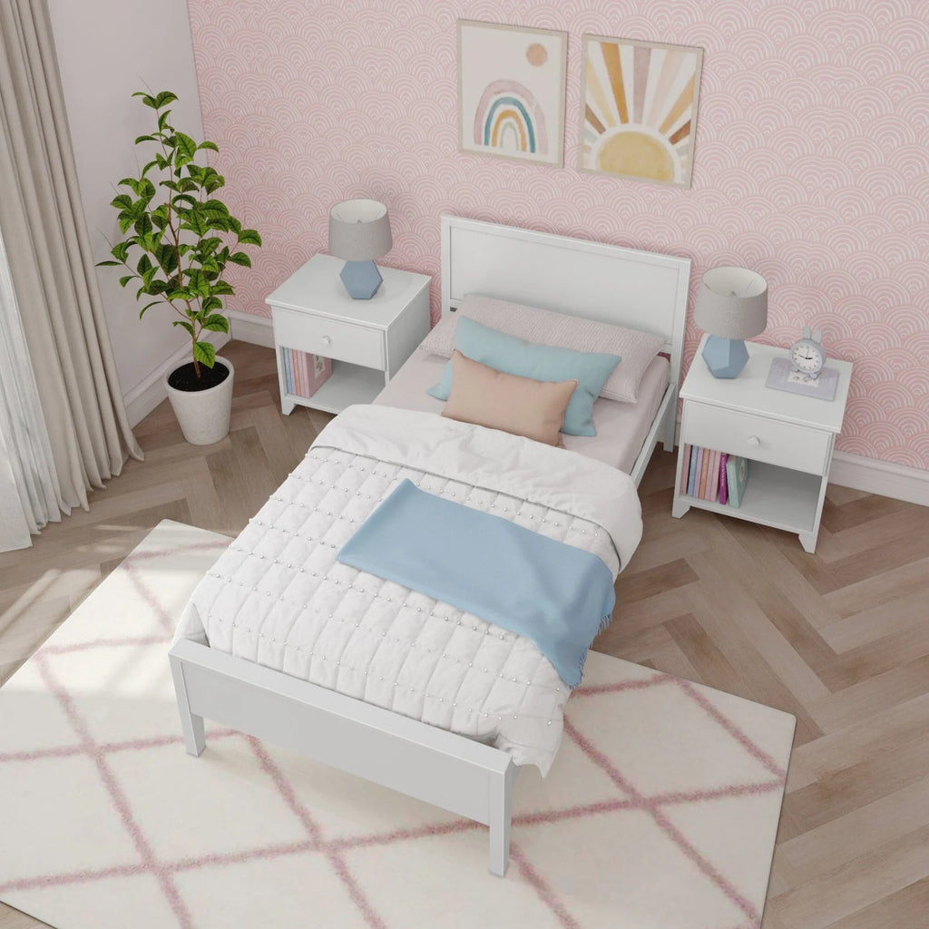 Solid Pine Twin Panel Bed