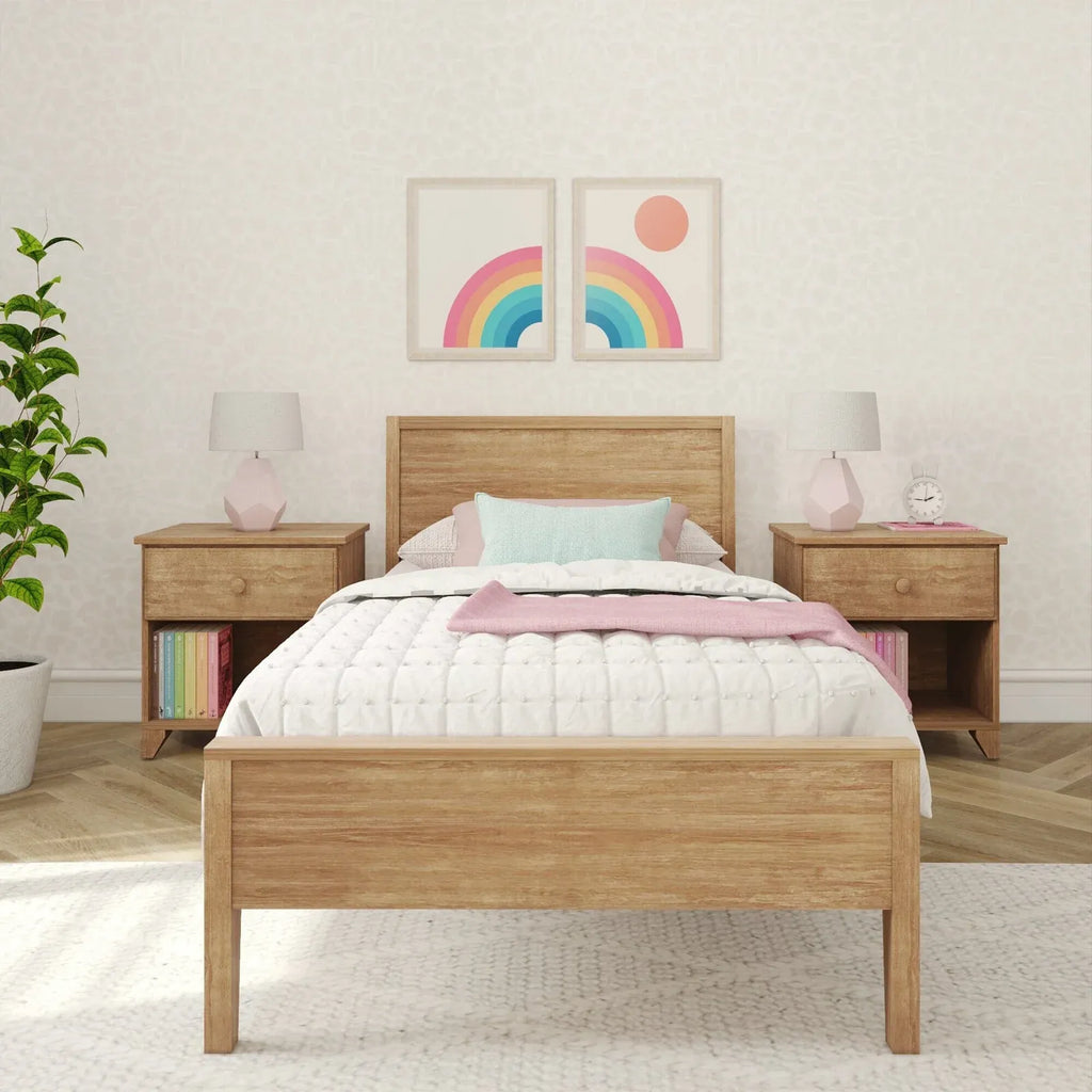Solid Pine Twin Panel Bed