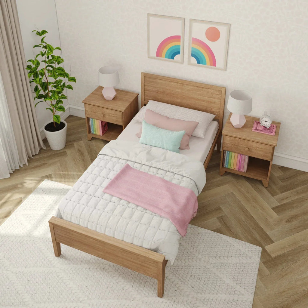 Solid Pine Twin Panel Bed
