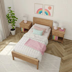 Solid Pine Twin Panel Bed