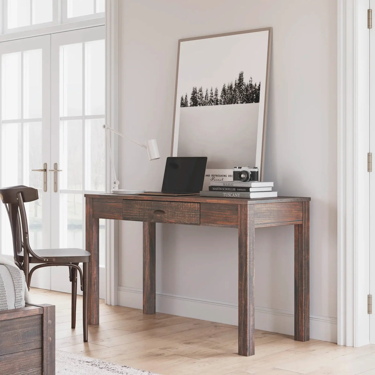 Solid Pine Wood Desk and Dressing Table