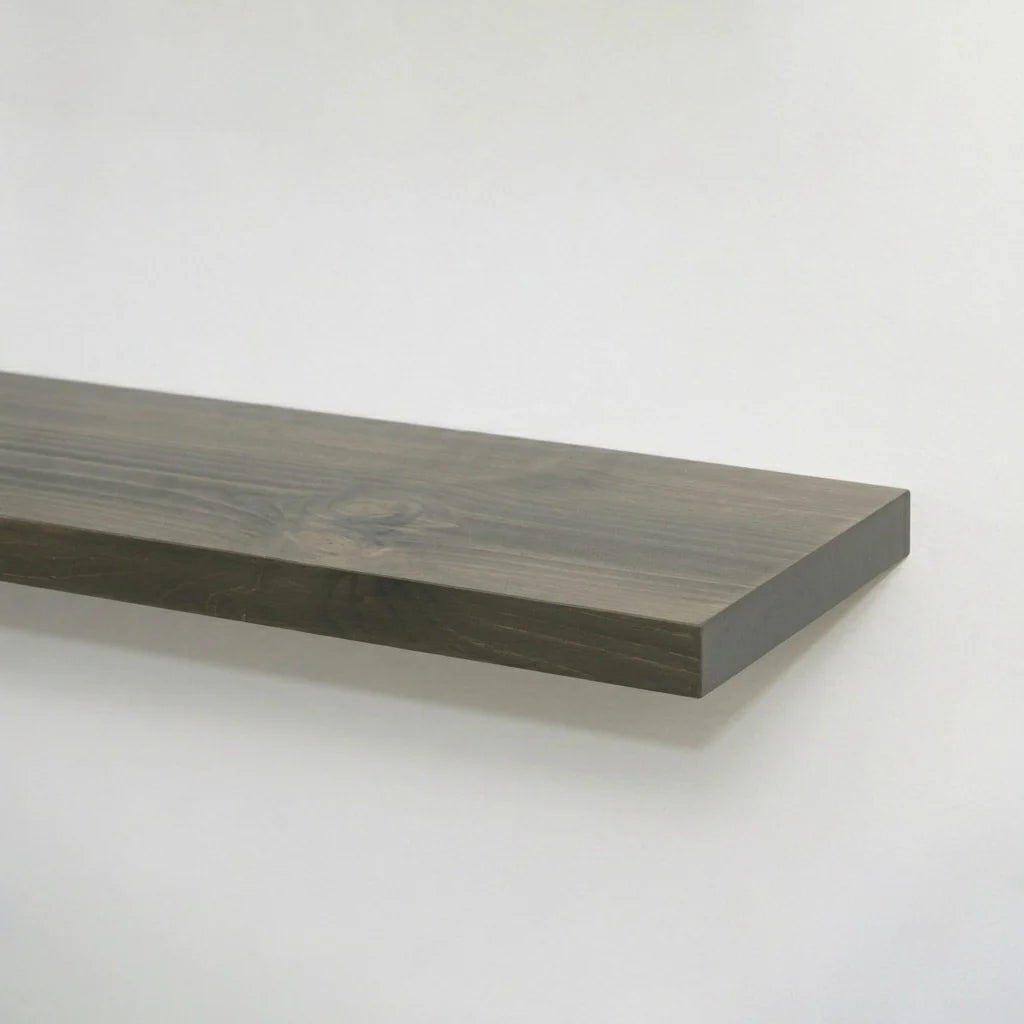 Solid White Pine Floating Wall Shelf