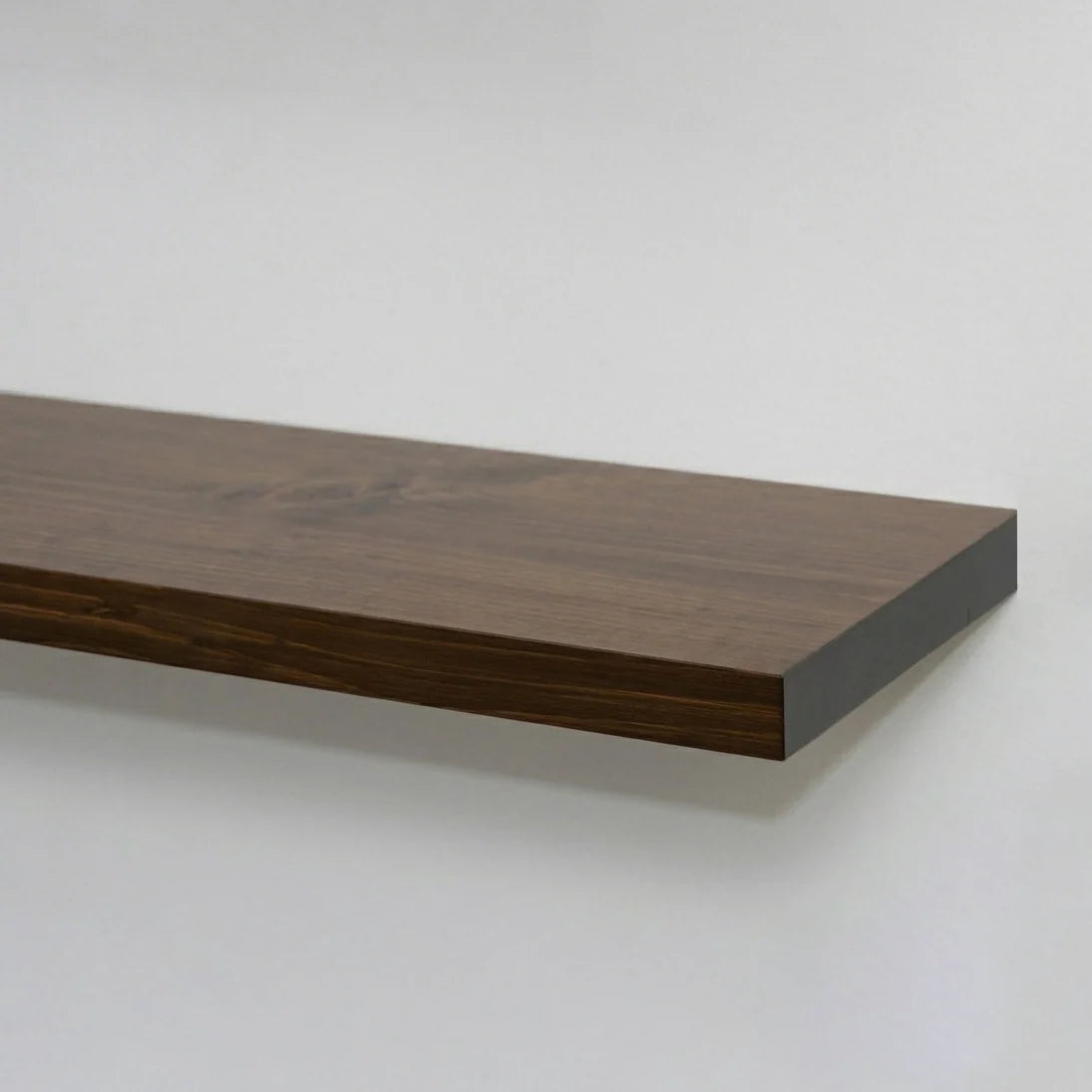 Solid White Pine Floating Wall Shelf