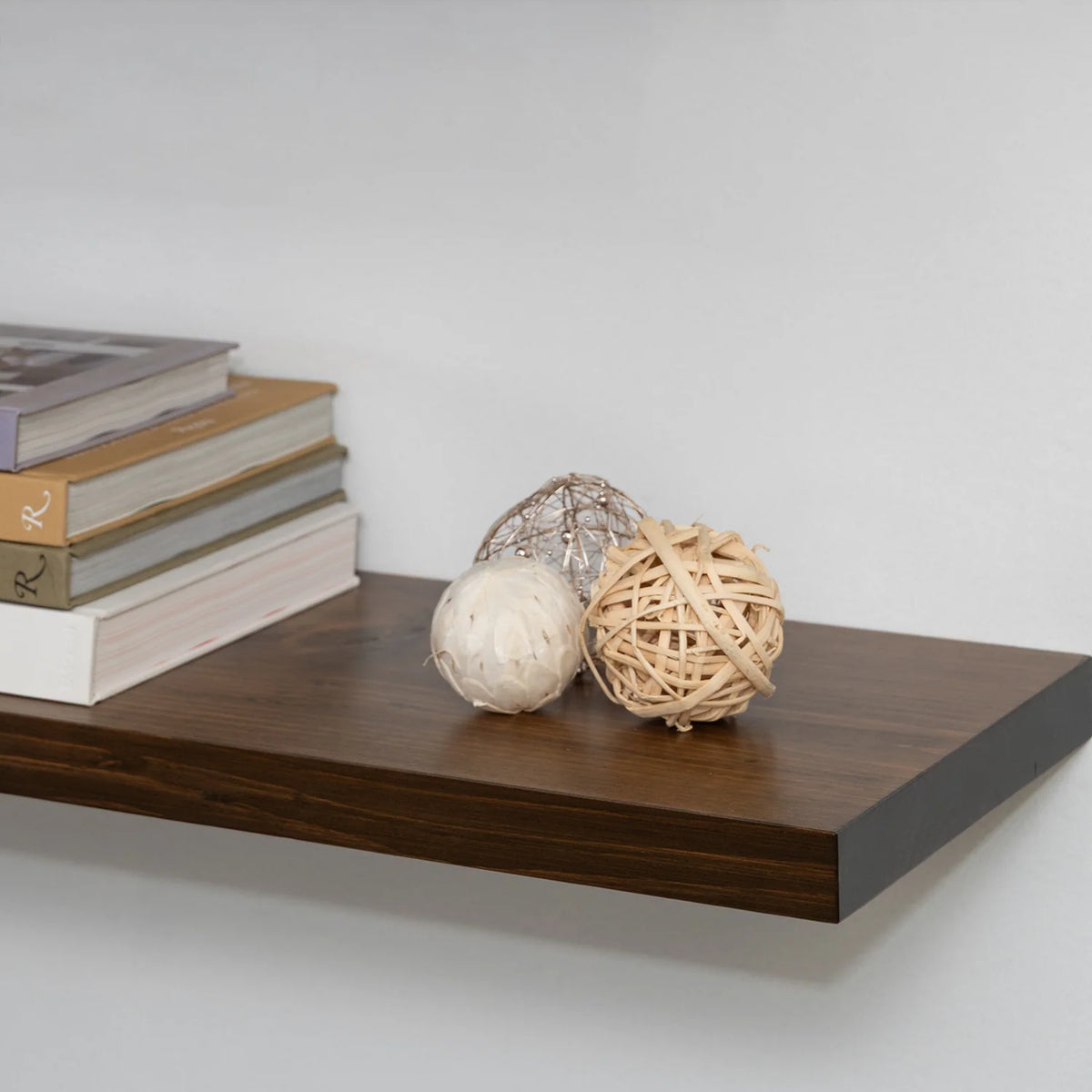Solid White Pine Floating Wall Shelf