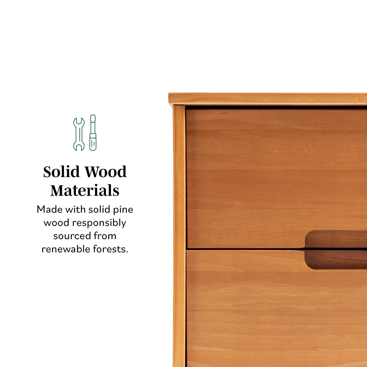 Solid Wood Nightstand