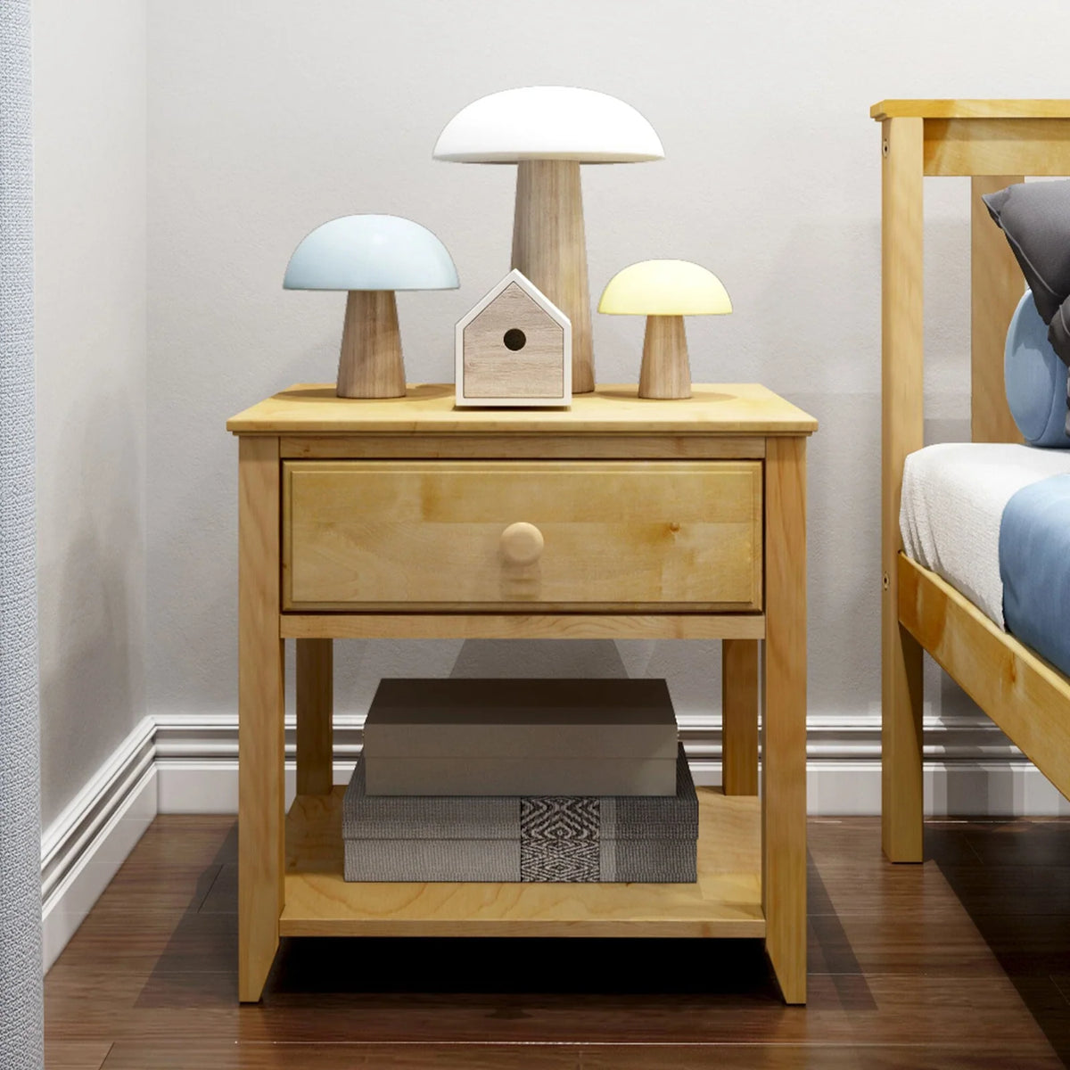 Solid Wood Nightstand