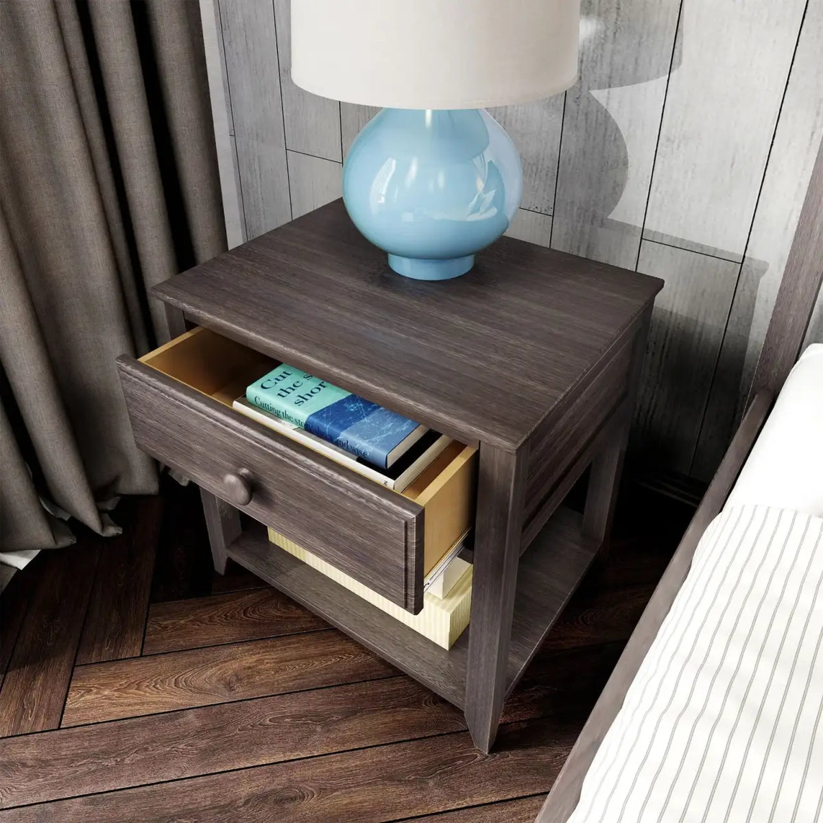 Solid Wood Nightstand