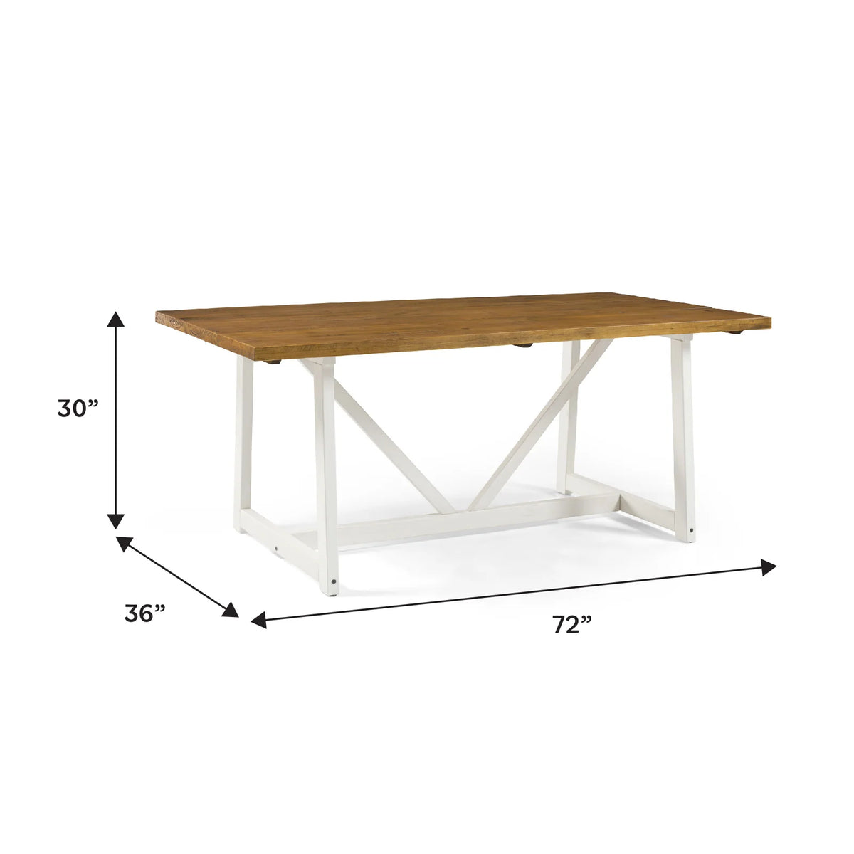 Solid Wood Trestle Dining Table