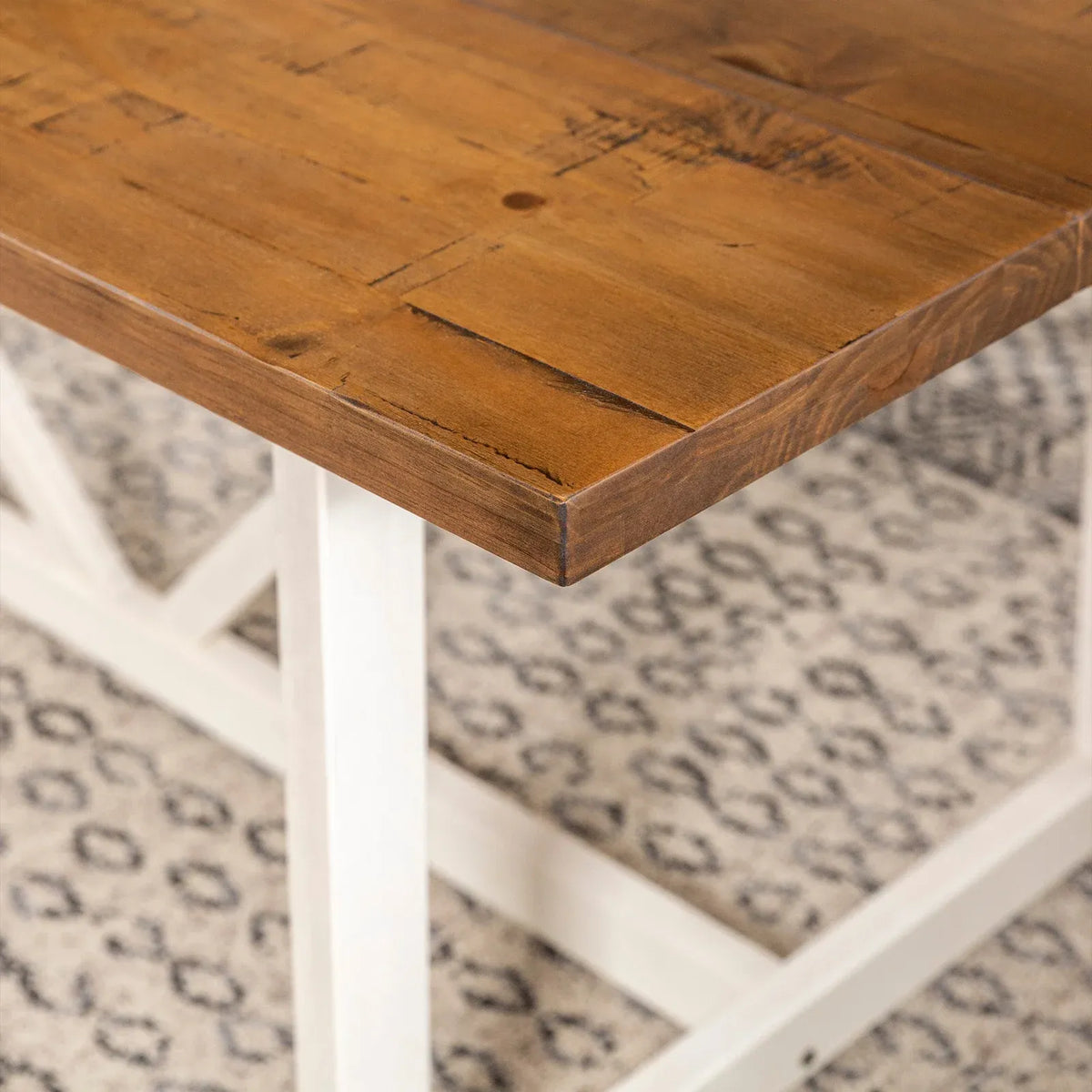 Solid Wood Trestle Dining Table