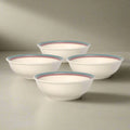 Soup and Cereal Bowls Set of 4 in Beige Stoneware