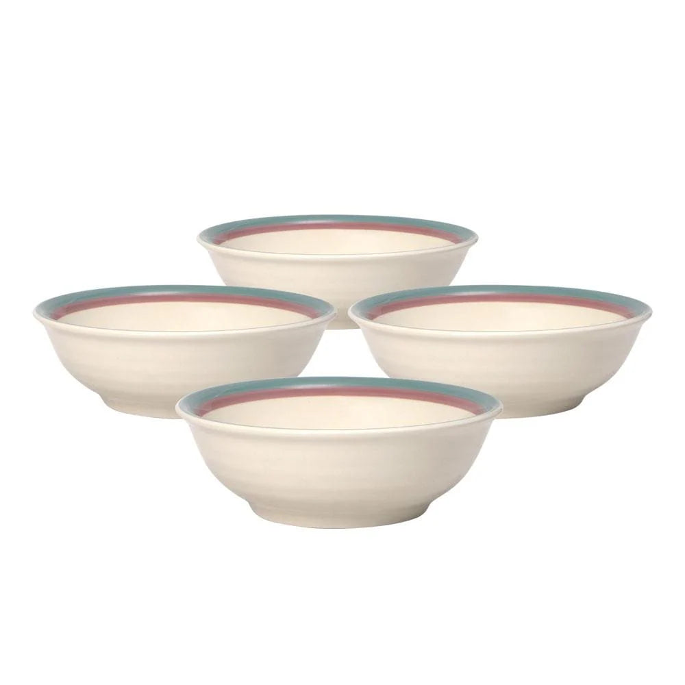 Soup and Cereal Bowls Set of 4 in Beige Stoneware