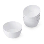 Soup Bowls and Cereal Bowls, Set of 4 White Bone China Bowls, 27