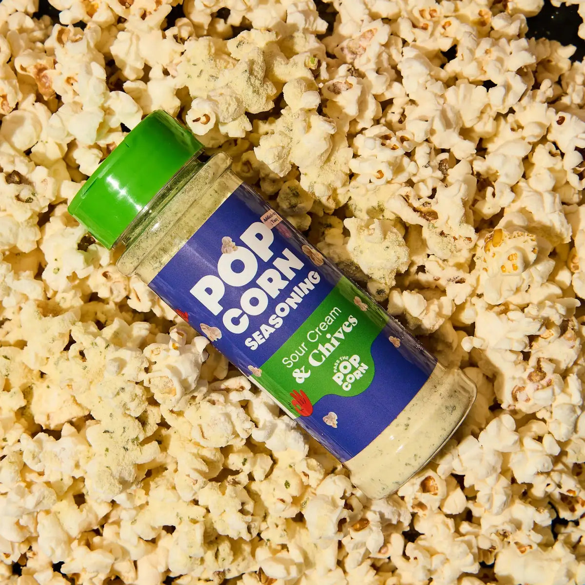 Sour Cream & Chives Popcorn Seasoning 80g, Classic Chip Flavour Without Artificial Colours or Flavours