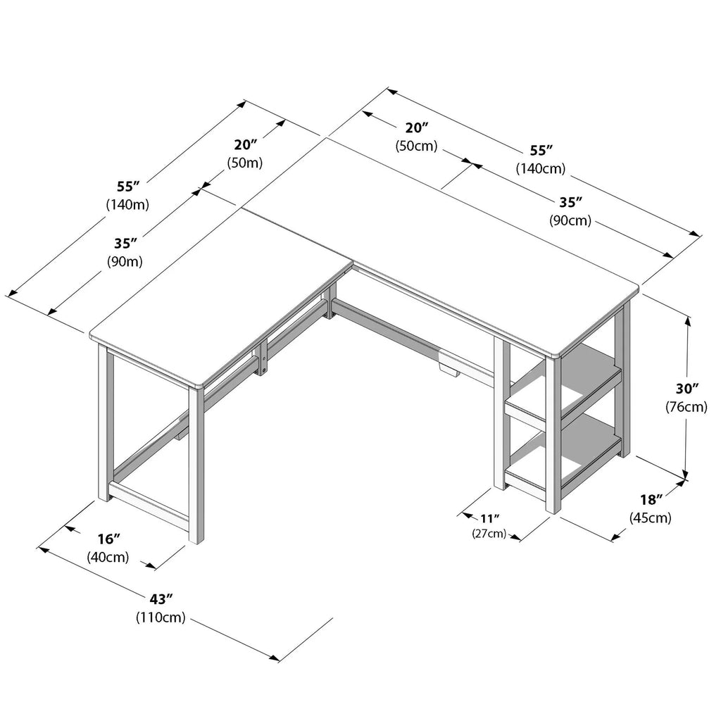 Space-Saving Kids' Corner Desk