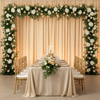 Spandex 4-Way Stretch Backdrop Drape Curtain, Champagne, 10ft H x